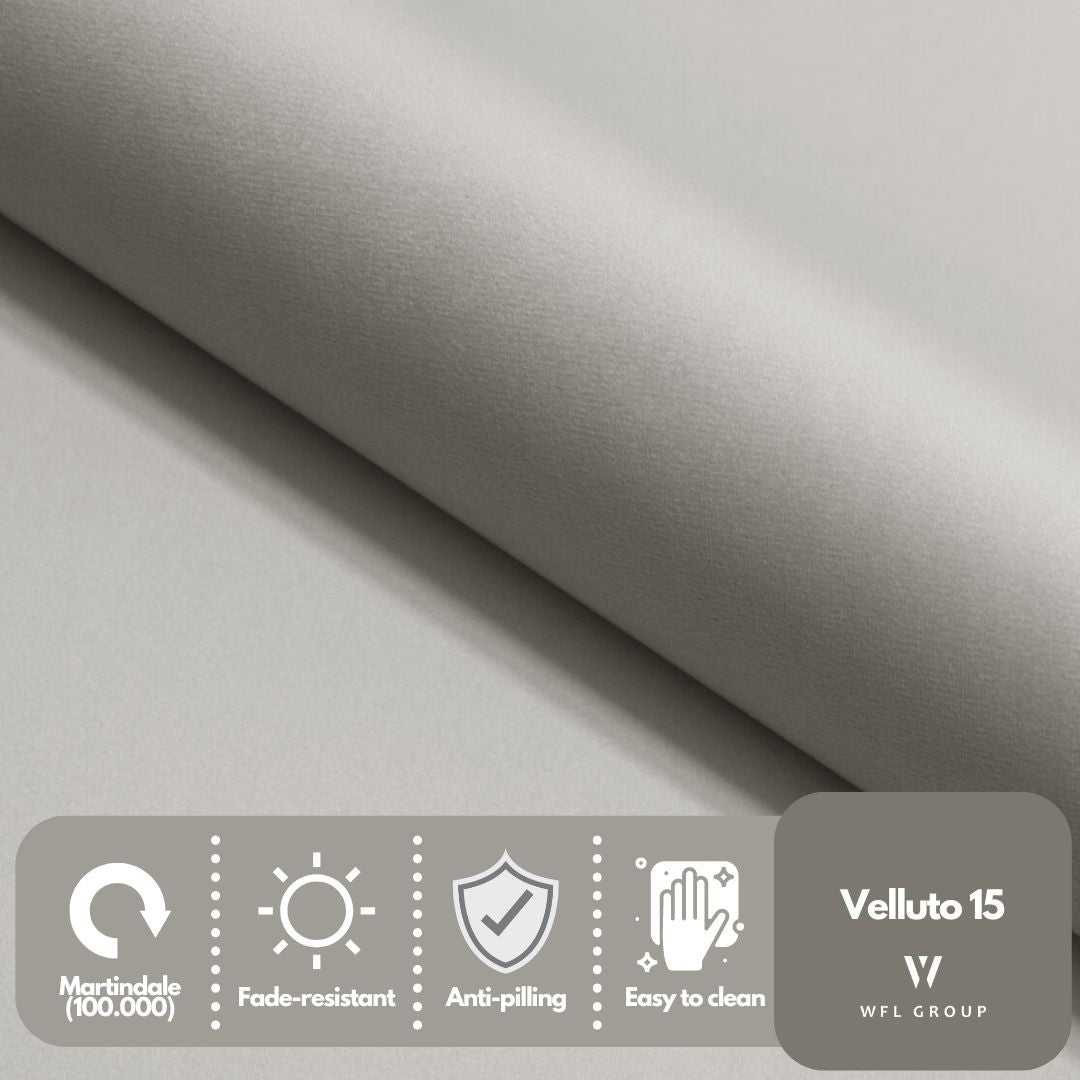 3-Sitzer Samt Muschel Sofa Cara