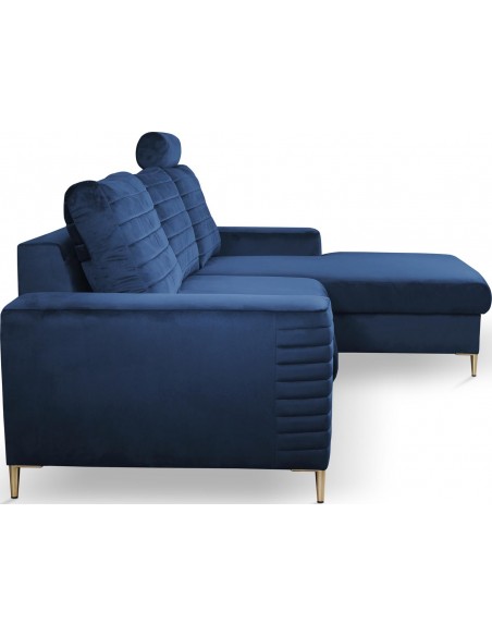 Ecksofa Schlafsofa mit Bettkasten - Sofa Couch Ecksofa mit Schlaffunktion Bettfunktion L-Form mit Ottomane -