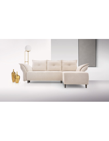 Ecksofa - Samt Schlafsofa mit...