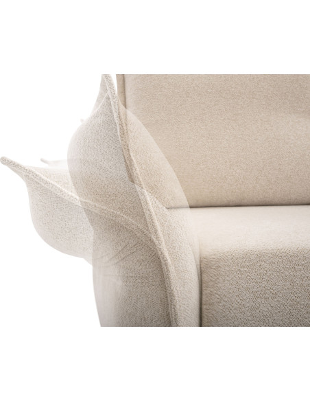 Ecksofa - Samt Schlafsofa mit Bettkasten - 3 Sitzer Sofa - Couch mit Schlaffunktion Bettfunktion L-Form mit Ottomane