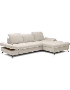 Modern Ecksofa - Schlafsofa mit Bettkasten - 3 Sitzer Sofa - Couch mit Schlaffunktion Bettfunktion L-Form mit Ottomane