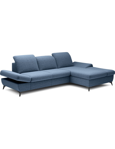 Modern Ecksofa - Schlafsofa mit Bettkasten - 3 Sitzer Sofa - Couch mit Schlaffunktion Bettfunktion L-Form mit Ottomane