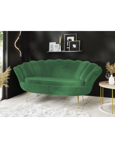 Samt Muschel Sofa mit Golden oder...