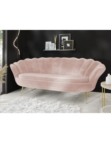Samt Muschel Sofa mit Golden oder...