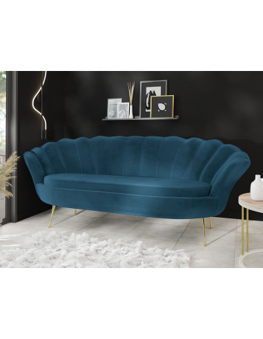 Samt Muschel Sofa mit Golden oder...