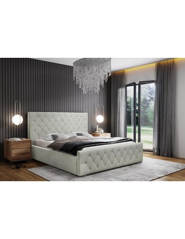 Samtstoff Polsterbett Doppelbett Stauraum 120x200 140x200 160x200 180x200 cm Bettgestell Mit Bettkasten Lattenrost und Kopfteil - Bett mit Kristallen - Hydrophobe Stoff -