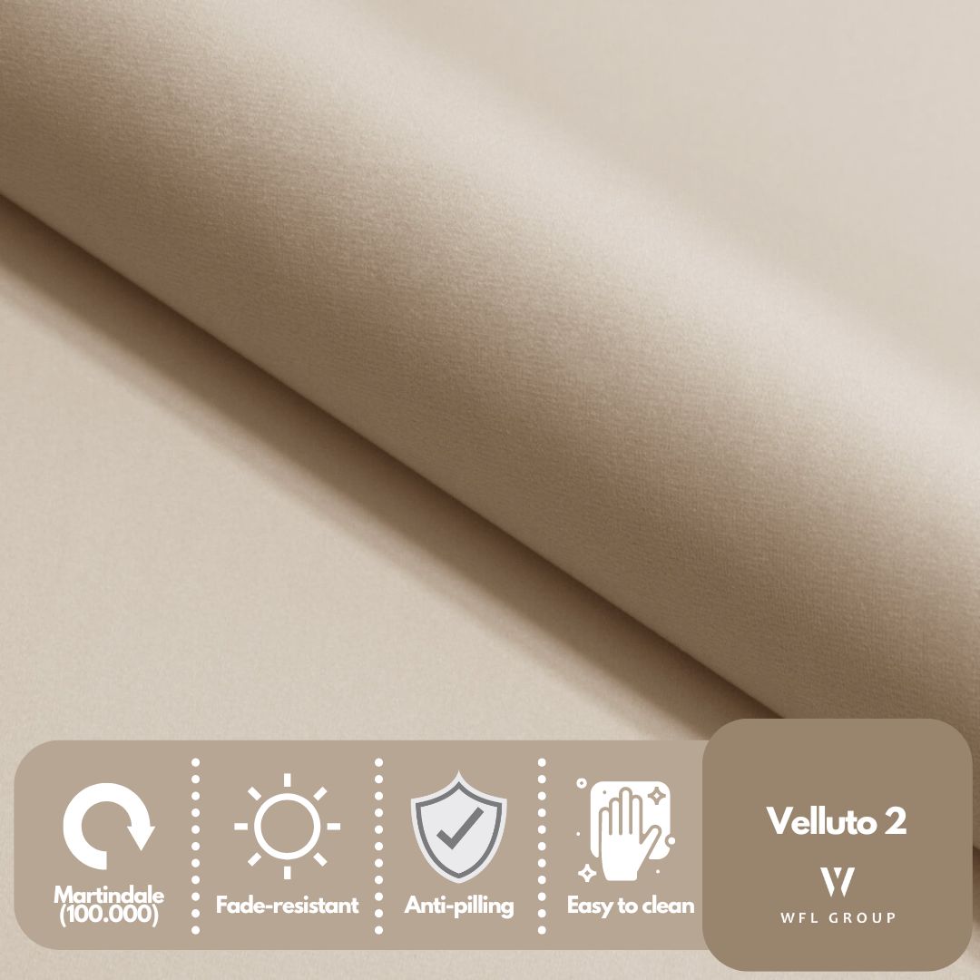 3-Sitzer Samt Muschel Sofa Cara