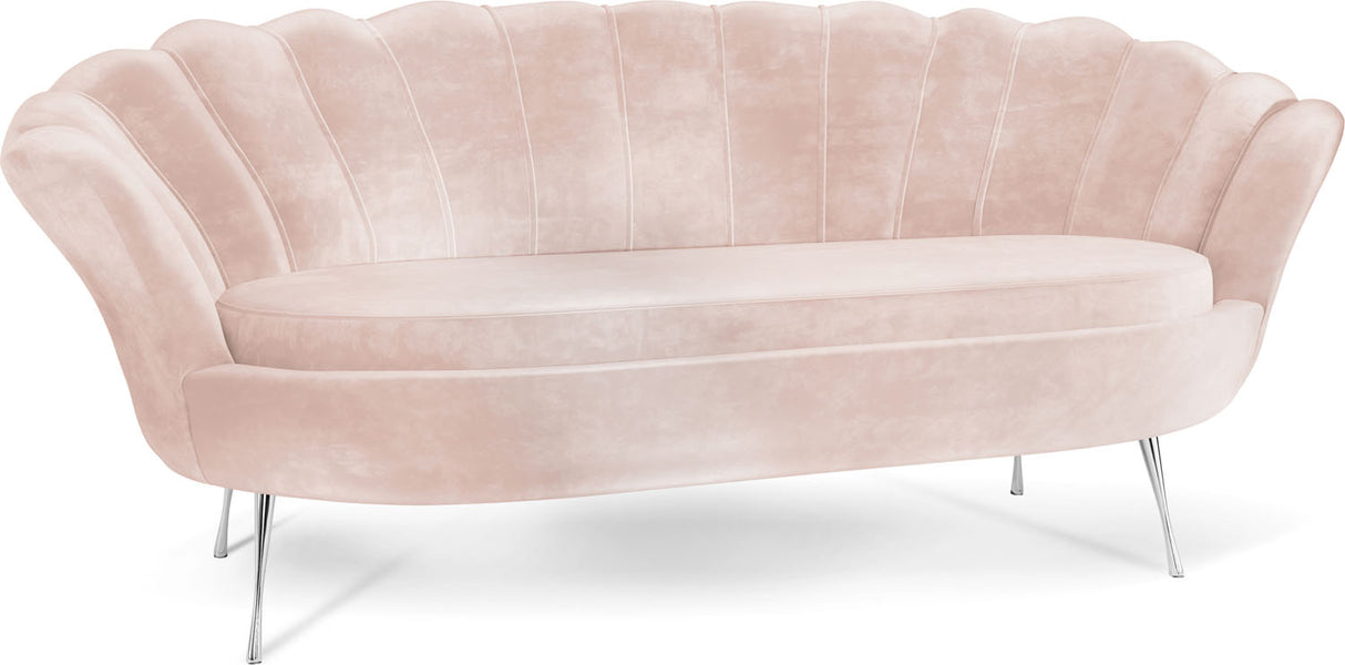 3-Sitzer Samt Muschel Sofa Cara