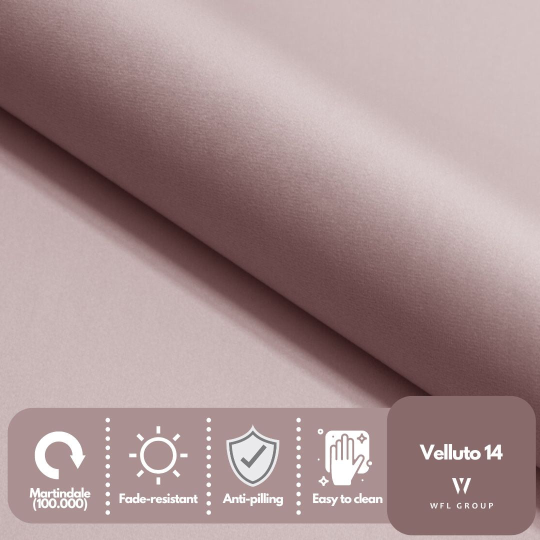 3-Sitzer Samt Muschel Sofa Cara