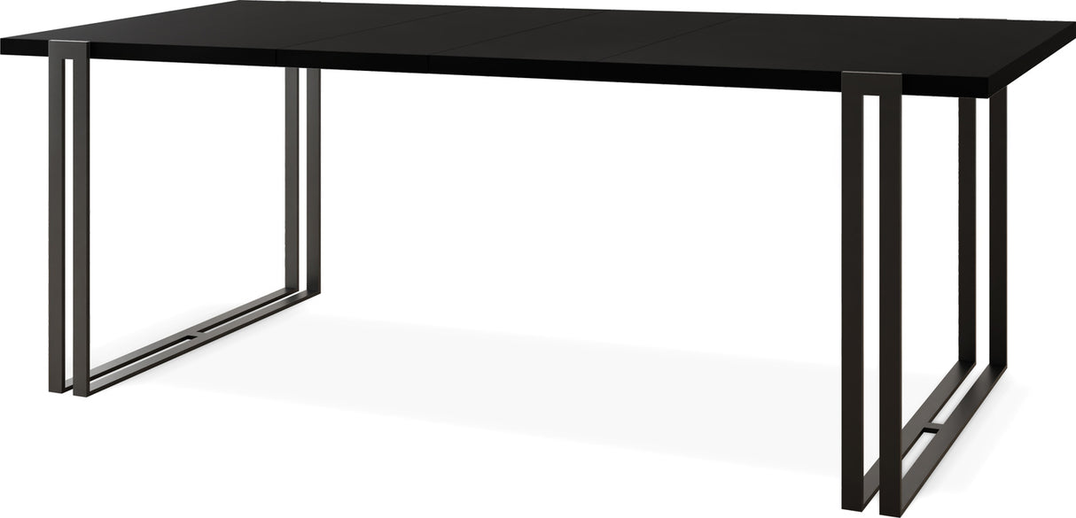 Ausziehbarer Esstisch – Großer Tisch im Loft-Stil mit Schwarze Metallbeinen 160 bis 260 cm – Industrietisch für das Wohnzimmer – Spacesaver – 160 x 90 cm