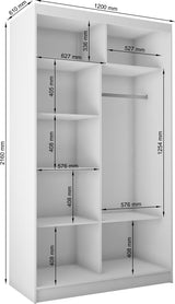 Kleiderschrank Vanille