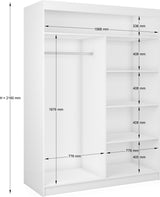 Kleiderschrank Vanille